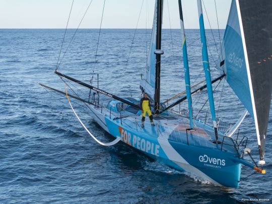 Des grands foils pour l'IMOCA de Thomas Ruyant © Pierre Bouras