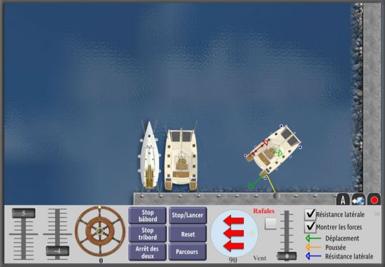 Simulateur de catamaran