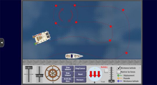 Simulateur de catamaran