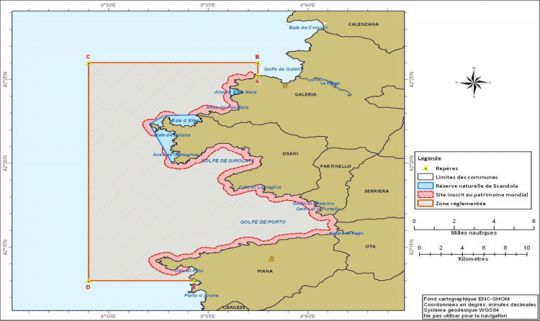 Zone réglementée en Corse