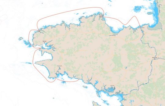 Le trajet et les escales du Dufour Safari pour ce tour de bretagne atypique