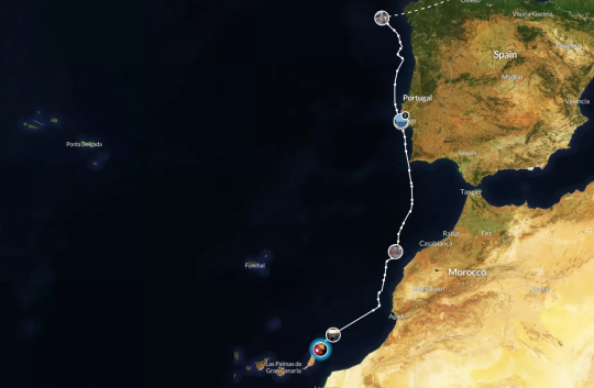 Itinéraire de Kumbaya  Nord du Portugal jusqu' aux Canaries - credit photo @le_voyage_de_kumbaya