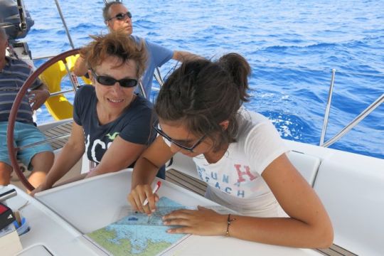 Exercice de navigation en mer