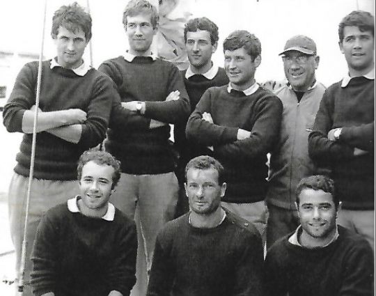 L'équipage de Pen Duick III en 1967