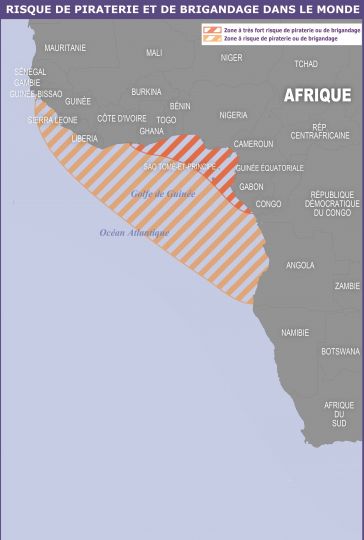 Le golfe de Guinée, principale zone à risque dans le monde