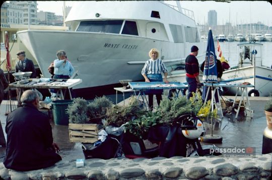 Le port de Marseille, dans les années 80. Photo André Abbe