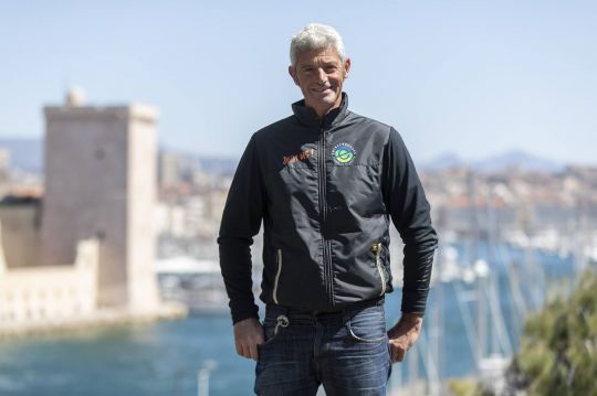 Sébastien Audigane devant le Vieux Port de Marseille