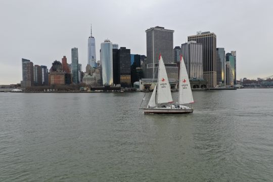 Arrivée à New-York, photo : Grain de Sail