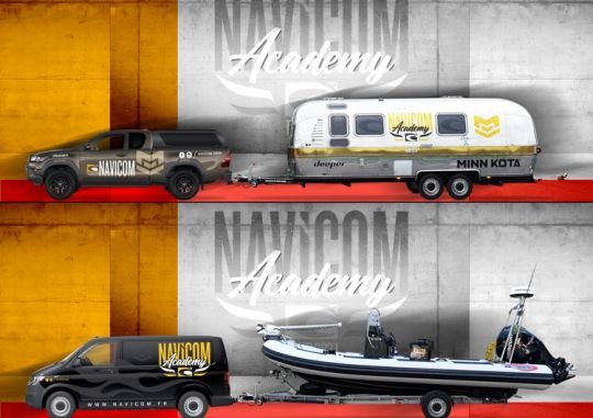 Une Airstream et des bateaux pour la Navicom Academy