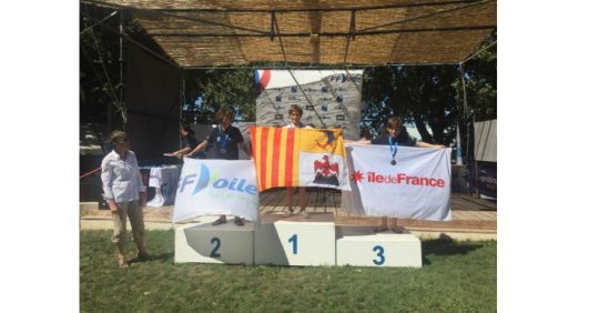 Romain Billy s'est classé 3e championnat de France optimist en 2017