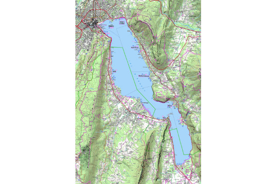 Le lac d'Annecy, dans son environnement de basse montagne