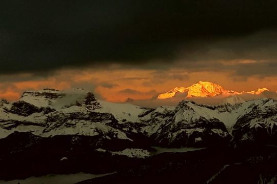 Vue sur le Mont Blanc depuis Semnoz