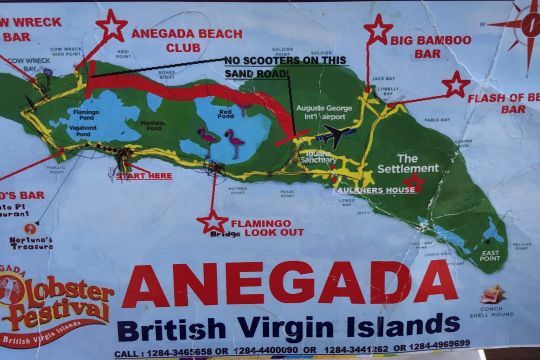 Carte d'Anegada