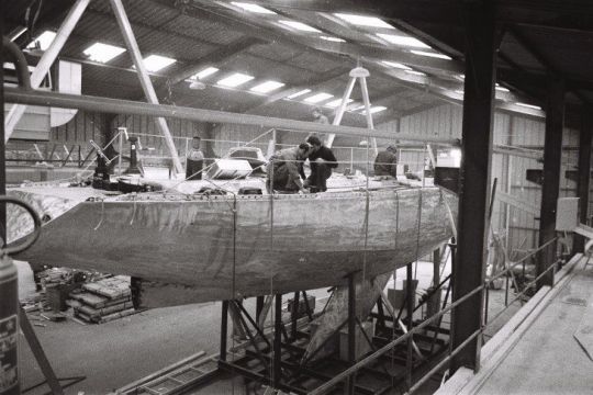 Construction de Neptune au chantier Pouvreau