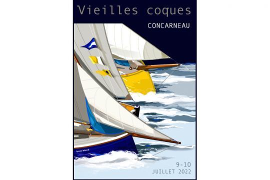 Affiche des Vieilles Coques de Concarneau 2022