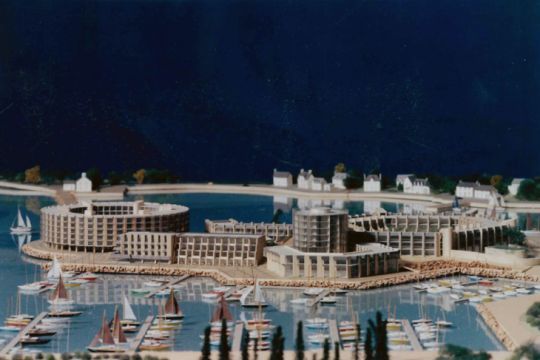 Projet d'aménagement de Port La Forêt (Crédits : Archives SAEM SODEFI)