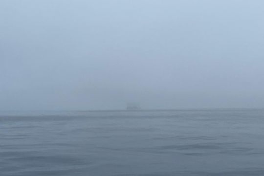 Navigation dans le brouillard au Sud de la Sicile