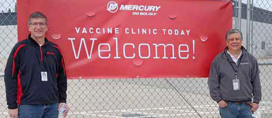 Centre de vaccination chez Mercury Marine