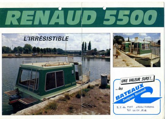 Le Renaud 5500, un croiseur fluvial minimum