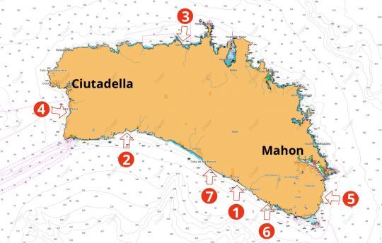 Les carte de Minorque ©C-Map