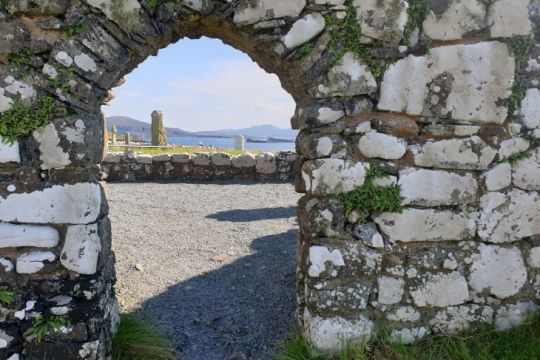 Les ruines de l'église de Trumpan, île de Skye