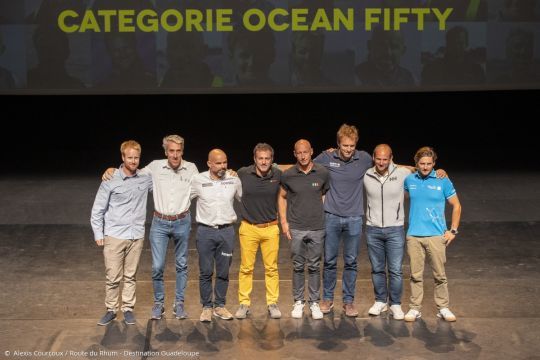 Les 8 skippers de la Classe Ocean Fifty @ Alexis Courcoux / Route du Rhum