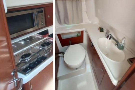 Bloc cuisine et cabinet de toilette