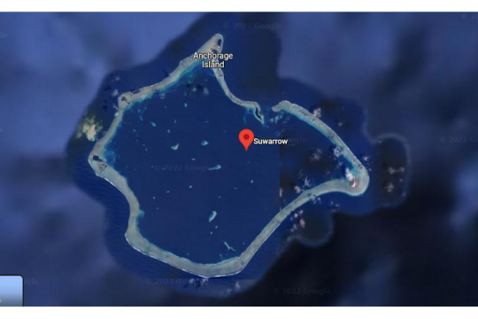 Souvarof ou Suwarrow, un petit atoll du Pacifique