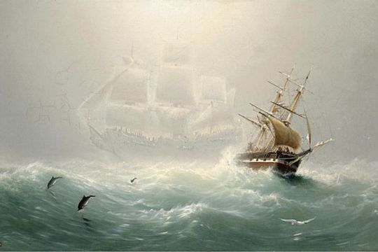Les apparitions du Hollandais volant par Charles Temple Dix (vers 1860)
