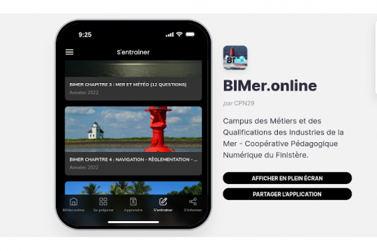 Une application en ligne pour s'entraîner à l'examen du BIMer