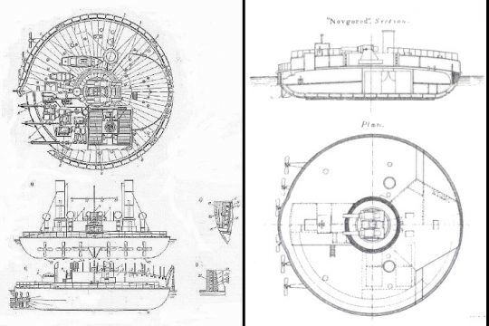 Le plan des bateaux ronds de Popov