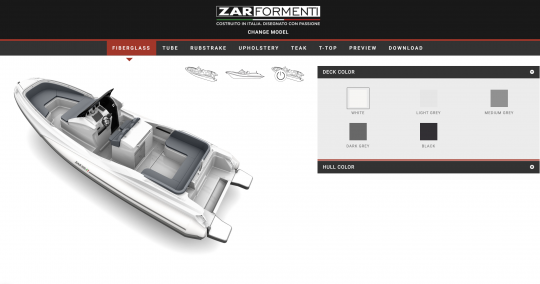 Le configurateur pour personnaliser son bateau