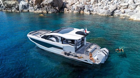 The new Galeon is almost all about outdoor spaces
