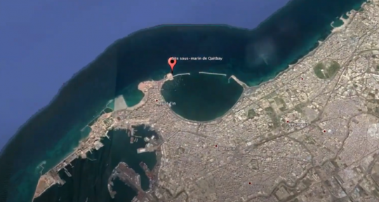 Emplacement du site sous-marin de Qait Bay