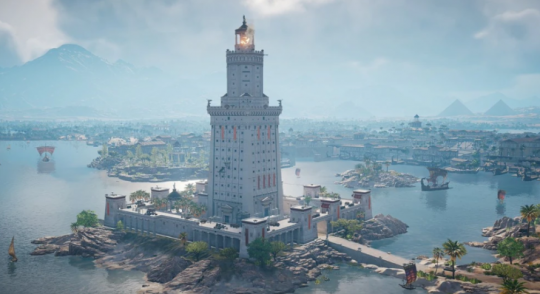 Le phare d'Alexandrie imaginé par le jeu vidéo Assassin's Creed