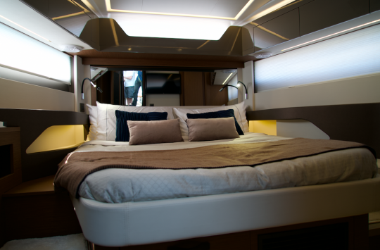 La master cabin est un exemple de design et de confort