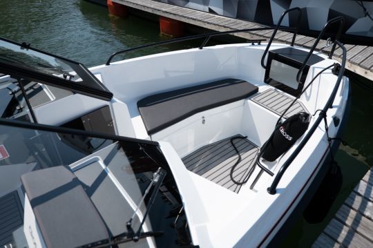 The bow rider is spacious and versatile