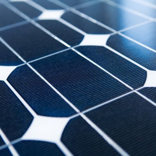 Polycrystalline solar panels are made from solar cells composed of several silicon crystals