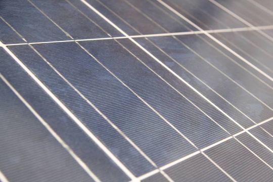 Monocrystalline solar panels are made from pure silicon solar cells