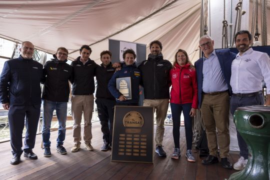 Les podium de The Transat CIC en IMOCA et Class40 © Alexis Courcoux