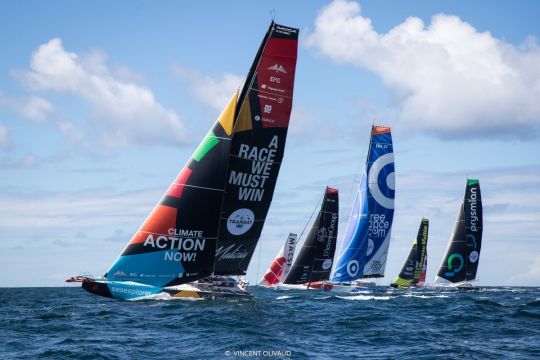 Départ de The Transat CIC, première course qualificative de 2024 © Vincent Olivaud