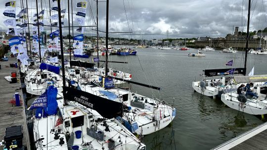 Les Figaro Beneteau 3 sont amarrés à Concarneau © DR