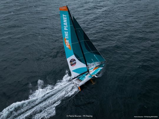 L'IMOCA Vulnérable de Sam Goodchild © Pierre Bouras / TR Racing