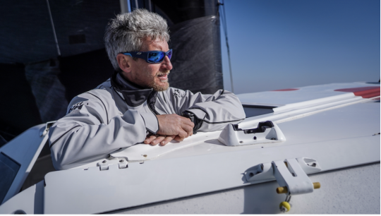 Le skipper Frédéric Denis © Fred Morin / Sodebo