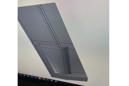 Le safran redessiné sur SolidWorks