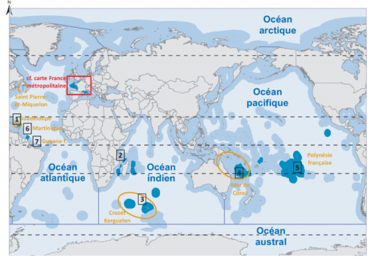 Aires marines protégées sous juridiction française © C-monspot.fr