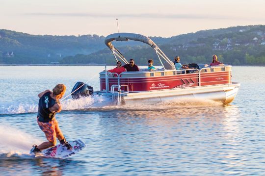 The pontoon boat occupies a large share of the US market