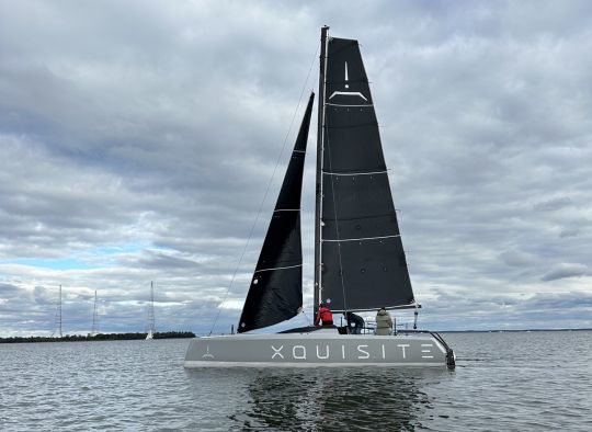 The Xquisite 30 Sportcat needs only a light breeze to take off