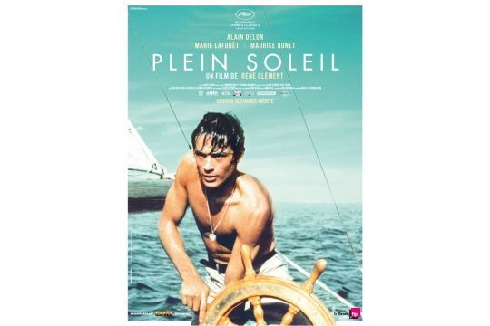 L'affiche du film Plein Soleil qui a rendu le voilier célèbre