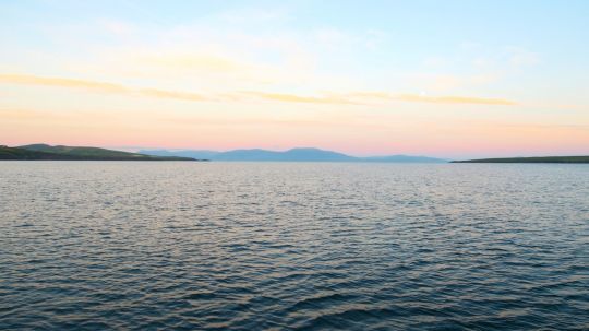 Sun set sur Ventry Bay avant de faire cap vers les îles Blaskets